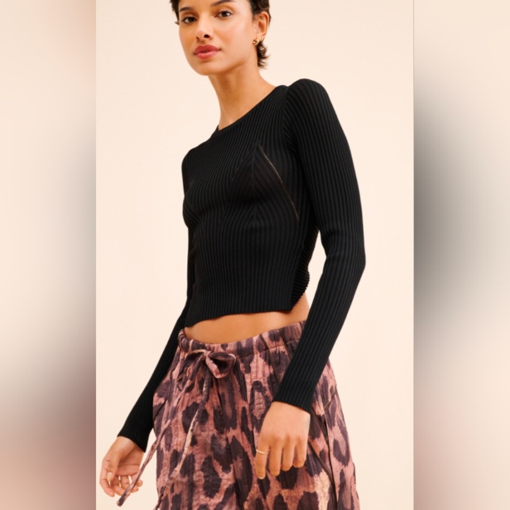 Find Me Now Audrey Knit Crop Top